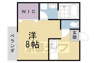 グランデ長岡【201号室】の間取り