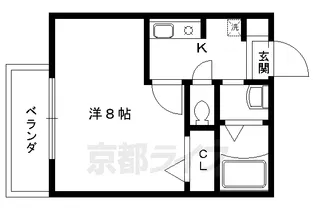 1Kの間取り画像