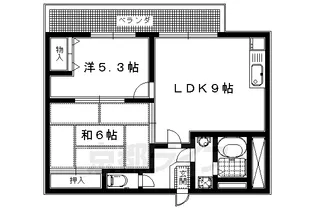 N.Great【301号室】の間取り