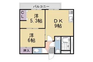 N.Great【301号室】の間取り