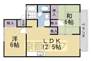 セジュールサンダイヤ【107号室】の間取り