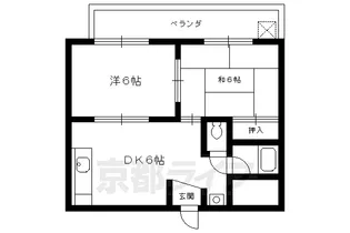 京都府向日市寺戸町辰巳【マンション】の間取り