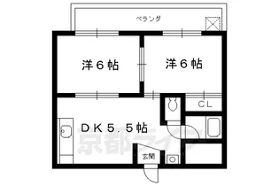 フラッツ東向日【303号室】の間取り