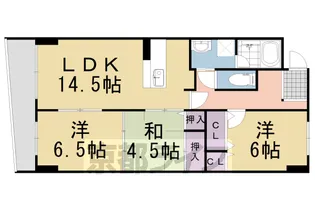 ゼフィーロ長岡京【4階】の間取り