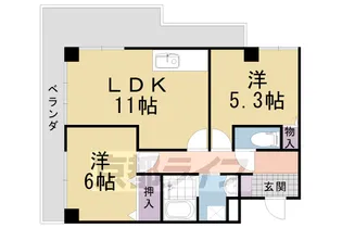 ヴェルドミール【301号室】の間取り