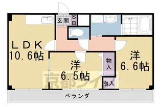 ヴェルドミール【306号室】の間取り