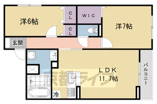 プレッソ・ロートⅡ【1階】の間取り