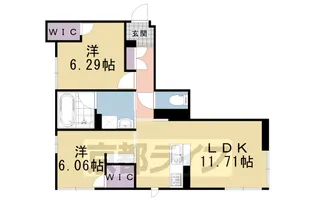 シャーメゾンネクサス【N101号室】の間取り