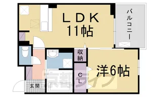 グランクレスタⅡ【3階】の間取り