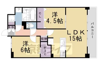グローリードミール天神【2階】の間取り