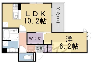 パレHSP2【3階】の間取り