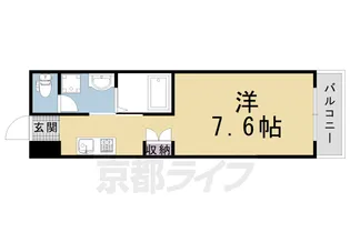 オーシャンズ西向日【2階】の間取り