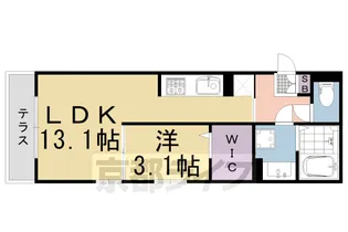 セジュールK【2階】の間取り