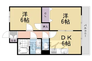 エステート原田【205号室】の間取り