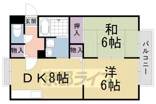 ウィンディアコリーヌ【A203号室】の間取り