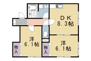 メゾン小西【103号室】の間取り