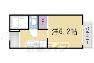 ジュノア神足【101号室】の間取り