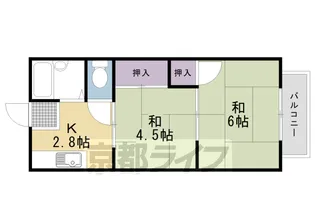 サンシティフジトA棟【205号室】の間取り