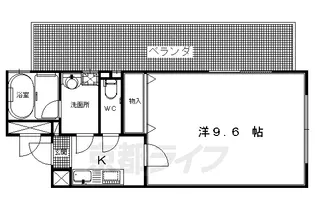 ウエストリュエル【305号室】の間取り