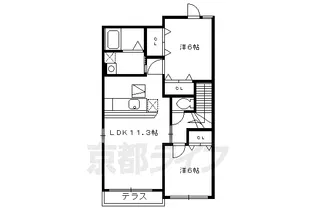 コスモス【201号室】の間取り