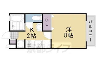 ウィルコート山崎【203号室】の間取り