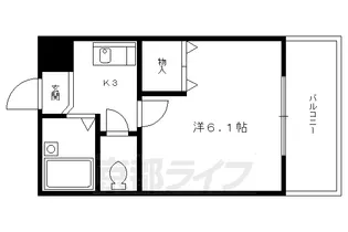 パルコーポ大宮【102号室】の間取り
