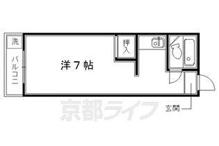 京都府京都市北区大将軍南一条町【マンション】の間取り