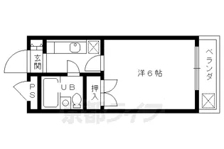 京都府京都市右京区嵯峨広沢南下馬野町【マンション】の間取り