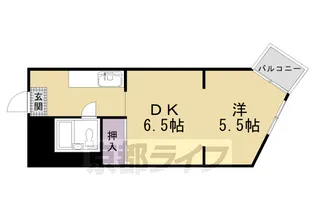 ブランドハウス京都二条城【3階】の間取り