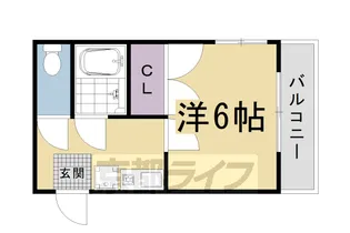 京都府京都市右京区太秦安井小山町【マンション】の間取り