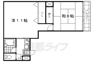 サンシャイン花園【3-A号室】の間取り