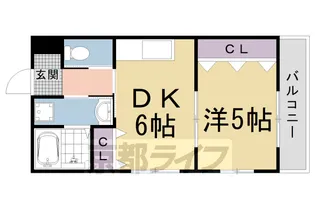 ラ・モーダ梅津【1階】の間取り