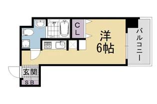 De’lead京都東洞院【805号室】の間取り