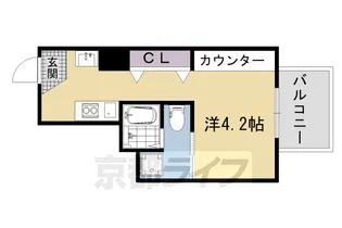 De’lead京都東洞院【5階】の間取り