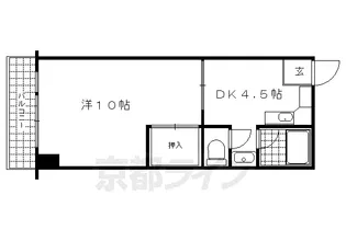 メゾンド白河【406号室】の間取り