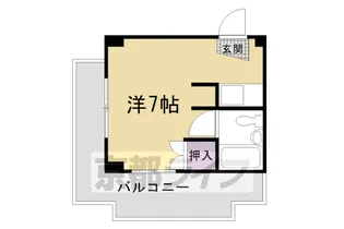 京都府京都市右京区花園寺ノ前町【マンション】の間取り
