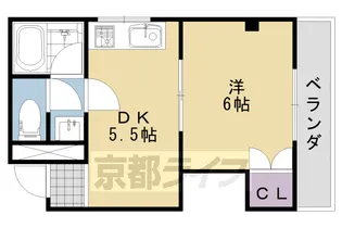 ハイツミヤケ【302号室】の間取り