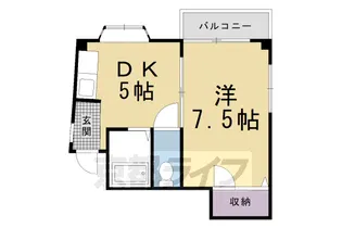 コーポラス比果【302号室】の間取り