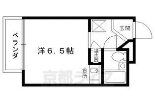 京都府京都市上京区元本満寺町【マンション】の間取り