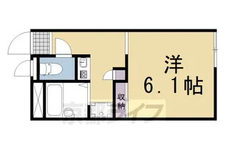 レオパレスMIRAI【108号室】の間取り