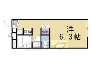 レオパレスMIRAI【105号室】の間取り