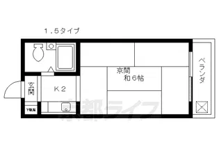 ハイツ吉茂【101号室】の間取り