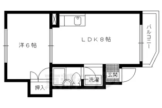 京都府京都市北区小山南上総町【マンション】の間取り