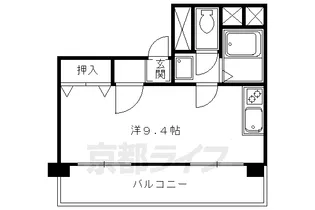 京都府京都市下京区西新屋敷太夫町【マンション】の間取り
