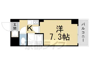 京都府京都市上京区西丸太町【マンション】の間取り