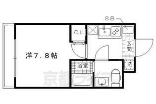 京都府京都市上京区木下突抜町【マンション】の間取り