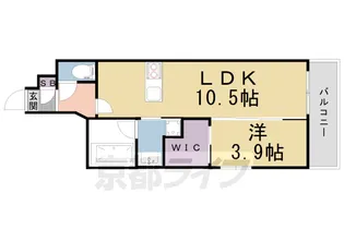 Appartamento鞍馬口【202号室】の間取り