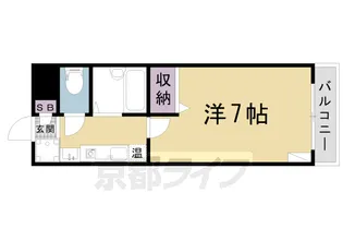 ラ・プリマヴェーラ【102号室】の間取り