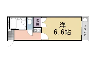 レオパレス久世【212号室】の間取り