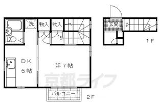 京都府京都市北区小山中溝町【マンション】の間取り